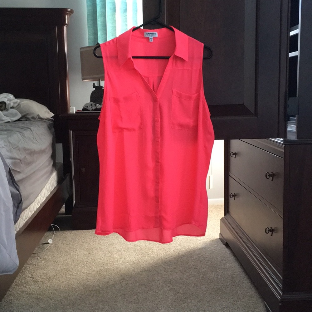 Express hot pink Portofino tank